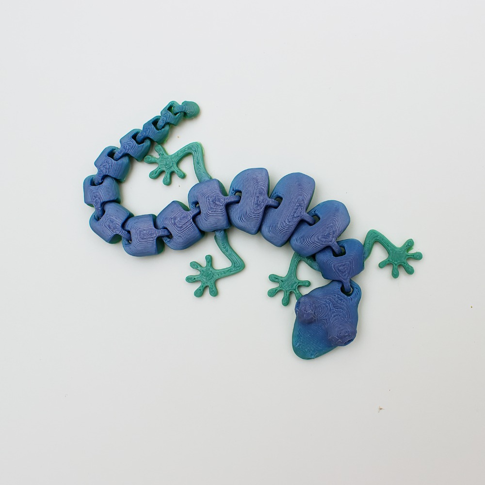 Articulated Jiggly Flexy Gecko Fidget Toy