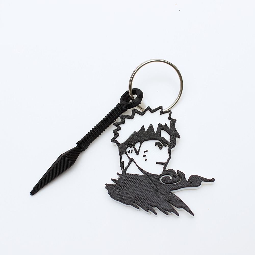 Blonde Ninja And Kunai Keychain